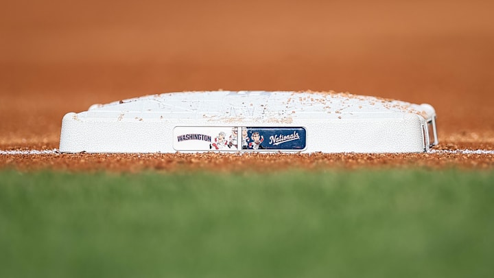 Apr 20, 2024; Washington, District of Columbia, USA; A general view of third base during the second inning between the Washington Nationals and the Houston Astros at Nationals Park.