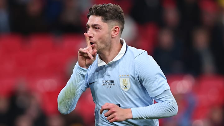 Federico Valverde, buteur avec l'Uruguay contre l'Angleterre vendredi soir