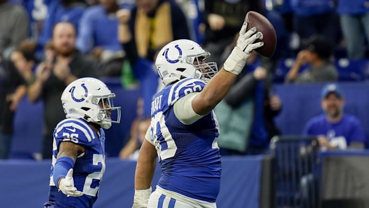 Nov 20, 2022; Indianapolis, Indiana, USA; Indianapolis Colts defensive tackle Grover Stewart (90)
