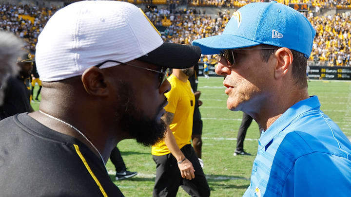 Mike Tomlin, Jim Harbaugh Mike Tomlin, Jim Harbaugh