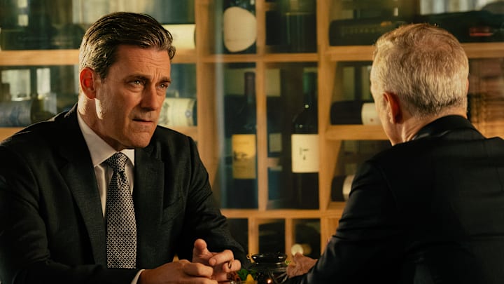 Jon Hamm as Monty Miller in season 1, episode 7 of Landman streaming on Paramount+