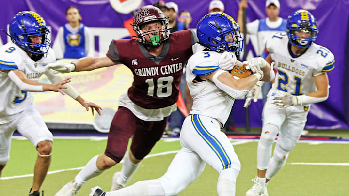 Tiernan Vokes is back for Grundy Center, as the Spartans seek another state championship.