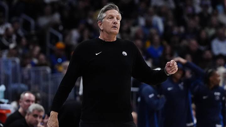 Mar 1, 2026; Denver, Colorado, USA; Minnesota Timberwolves head coach Chris Finch calls out in the second half against the Denver Nuggets at Ball Arena. Mar 1, 2026; Denver, Colorado, USA; Minnesota Timberwolves head coach Chris Finch calls out in the second half against the Denver Nuggets at Ball Arena.