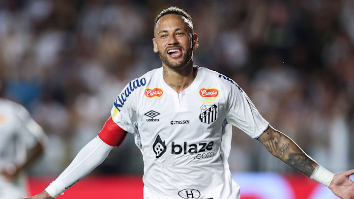 Neymar demonstrou muita entrega física nos seis jogos disputados pelo Santos