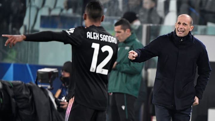 Allegri e Alex Sandro