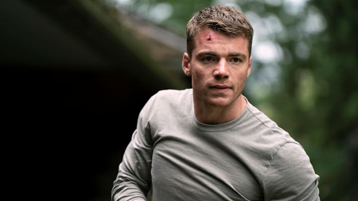 The Night Agent. Gabriel Basso as Peter Sutherland in episode 110 of The Night Agent. Cr. Dan Power/Netflix © 2023 The Night Agent. Gabriel Basso as Peter Sutherland in episode 110 of The Night Agent. Cr. Dan Power/Netflix © 2023