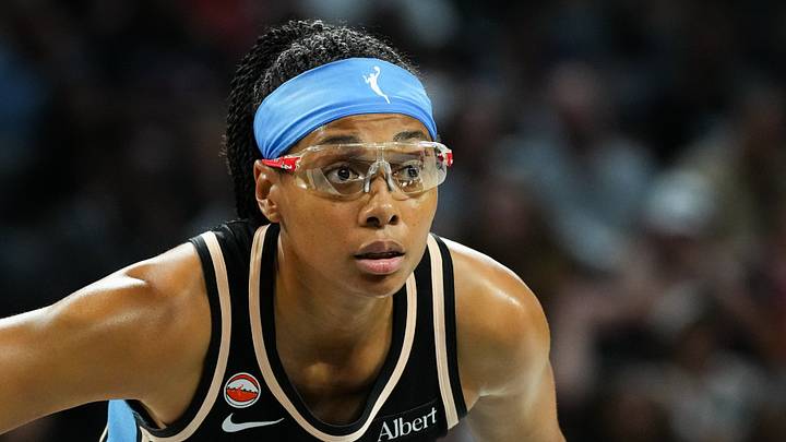 Aug 18, 2026; Las Vegas, Nevada, USA; Atlanta Dream guard Allisha Gray (15) lines up for a foul shot against the Las Vegas Aces in the fourth quarter at Michelob Ultra Arena. Mandatory Credit: Candice Ward-Imagn Images