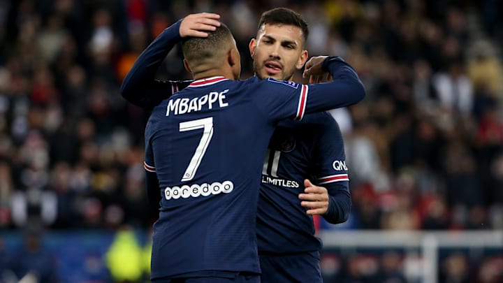 Kylian Mbappé e Leandro Paredes