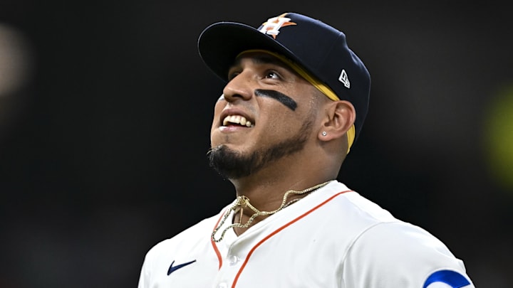 Houston Astros third baseman Isaac Paredes (15)