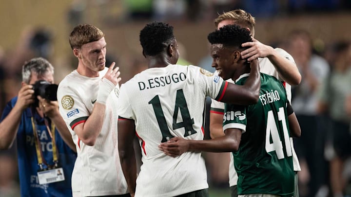 Estêvão's final game for Palmeiras was against Chelsea.