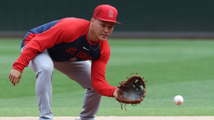 Sep 23, 2026; Pittsburgh, Pennsylvania, USA; St. Louis Cardinals second baseman JJ Wetherholt (26) takes ground balls before the game against the Pittsburgh Pirates at PNC Park. Mandatory Credit: Charles LeClaire-Imagn Images Sep 23, 2026; Pittsburgh, Pennsylvania, USA; St. Louis Cardinals second baseman JJ Wetherholt (26) takes ground balls before the game against the Pittsburgh Pirates at PNC Park. Mandatory Credit: Charles LeClaire-Imagn Images