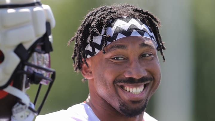 Cleveland Browns defensive end Myles Garrett. Cleveland Browns defensive end Myles Garrett.