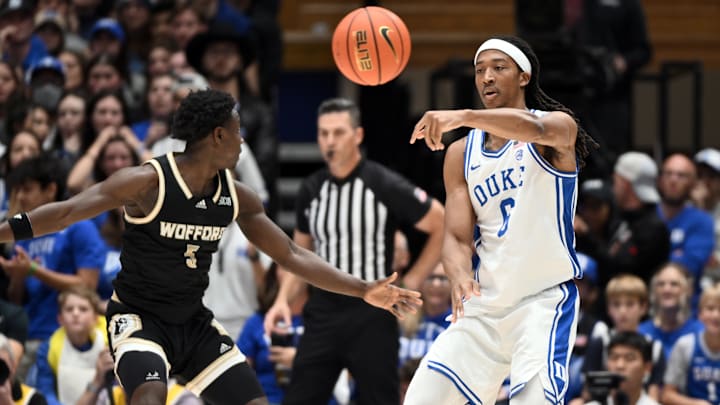 Duke basketball forward Maliq Brown Duke basketball forward Maliq Brown