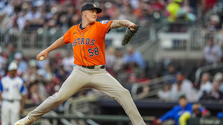Houston Astros starting pitcher Hunter Brown Houston Astros starting pitcher Hunter Brown