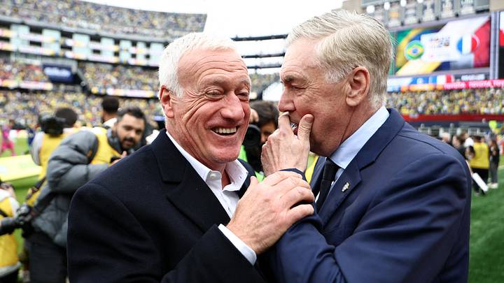 Didier Deschamps und Carlo Ancelotti werden sich ein prominentes Trainerduell um den WM-Titel liefern Didier Deschamps und Carlo Ancelotti werden sich ein prominentes Trainerduell um den WM-Titel liefern