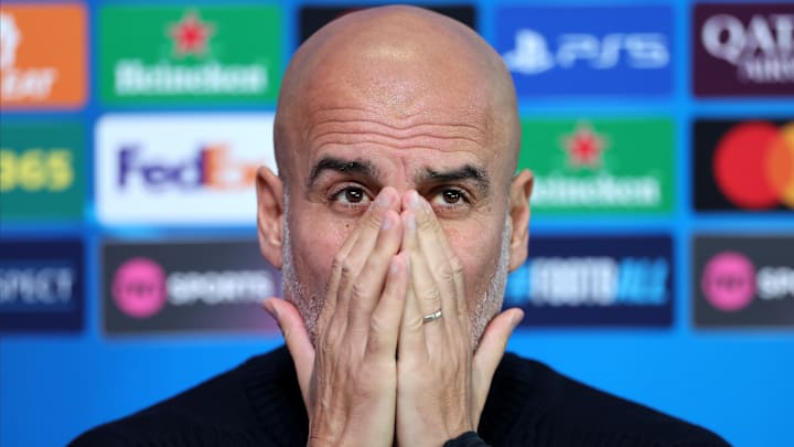 Manchester City Training Session And Press Conference - UEFA Champions League 2024/25 League Phase