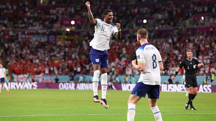 Autor de dois gols, Marcus Rashford decidiu o jogo entre Inglaterra e País de Gales Autor de dois gols, Marcus Rashford decidiu o jogo entre Inglaterra e País de Gales