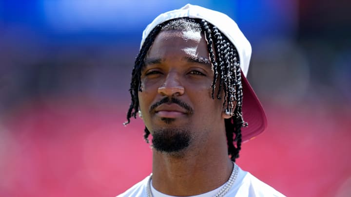 Washington Commanders quarterback Jayden Daniels