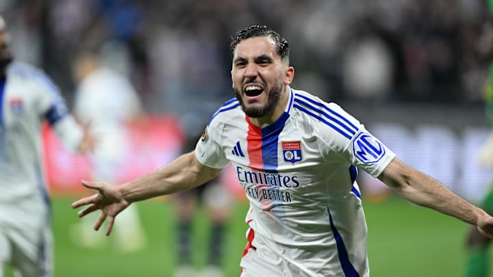 Rayan Cherki a été le héros de l'OL lors du match aller