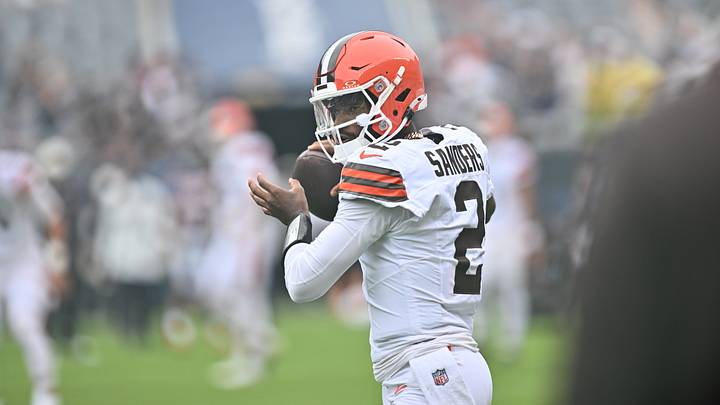 Aug 15, 2026; Chicago, Illinois, USA; Cleveland Browns quarterback Shedeur Sanders (2) warms up prior to a game against the Chicago Bears at Soldier Field. Mandatory Credit: Patrick Gorski-Imagn Images Aug 15, 2026; Chicago, Illinois, USA; Cleveland Browns quarterback Shedeur Sanders (2) warms up prior to a game against the Chicago Bears at Soldier Field. Mandatory Credit: Patrick Gorski-Imagn Images