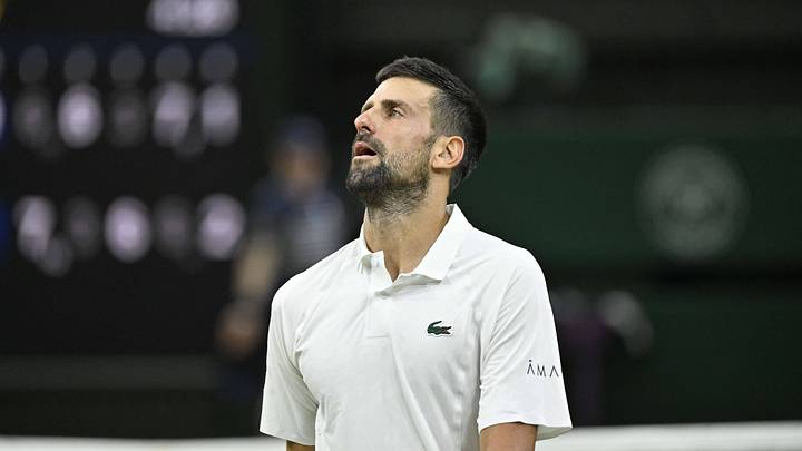 Novak Djokovic narrowly defeated Felix Auger-Aliassime in the Wimbledon quarterfinal. Novak Djokovic narrowly defeated Felix Auger-Aliassime in the Wimbledon quarterfinal.