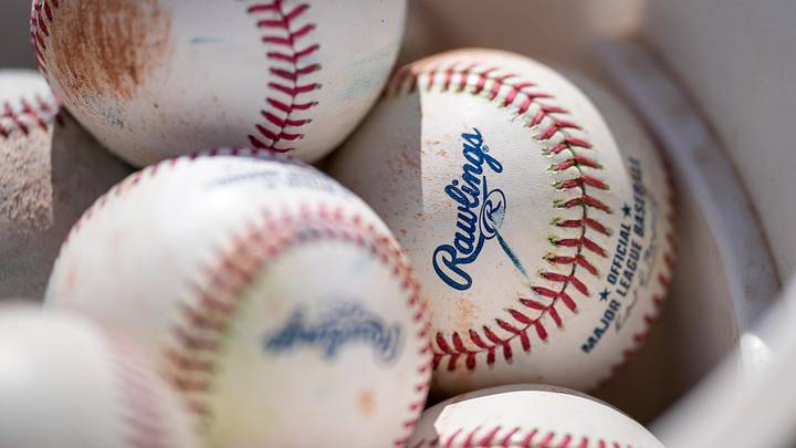 Practice baseballs are stored in buckets at the Cincinnati Reds Player Development Complex in Goodyear, Ariz., on Friday, Feb. 14, 2025. Practice baseballs are stored in buckets at the Cincinnati Reds Player Development Complex in Goodyear, Ariz., on Friday, Feb. 14, 2025.