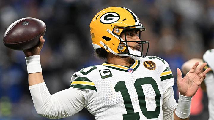 Green Bay Packers quarterback Jordan Love throws a pass against the Detroit Lions during last year's game at Ford Field. Green Bay Packers quarterback Jordan Love throws a pass against the Detroit Lions during last year's game at Ford Field.