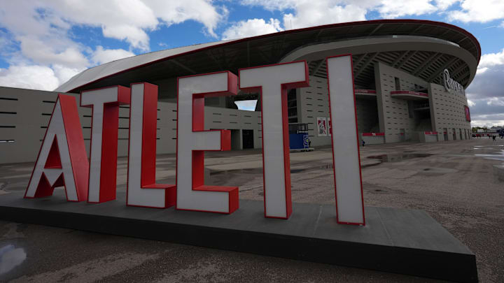 Nov 14, 2025; Madrid, Spain; A general overall view of Estadio Riyadh Air Metropolitano. The stadium is the home of Atletico Madrid.