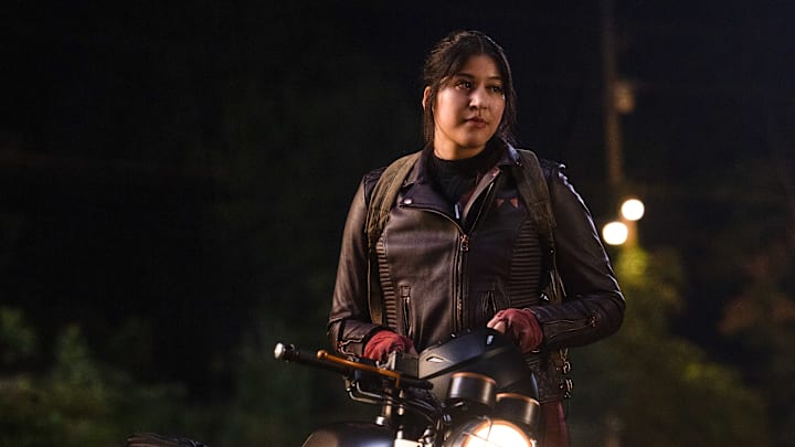Alaqua Cox as Maya Lopez in Marvel Studios' Echo, releasing on Hulu and Disney+. Photo by Chuck Zlotnick. ©Marvel Studios 2023. All Rights Reserved.