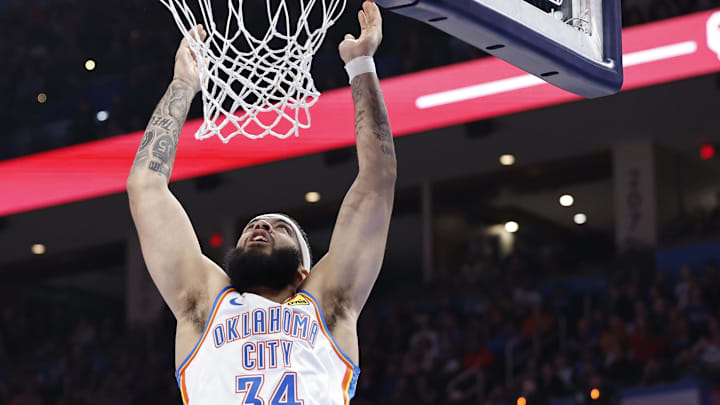 Mar 14, 2024; Oklahoma City, Oklahoma, USA; Oklahoma City Thunder forward Kenrich Williams (34)