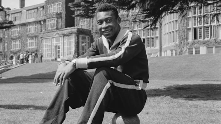 Pele spent nearly his entire career at Santos