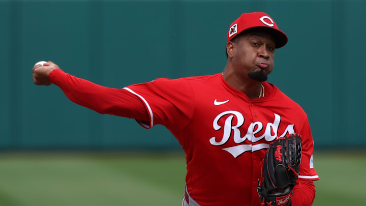 Cincinnati Reds pitcher Alexis Diaz