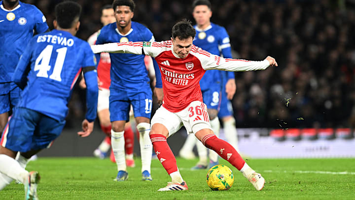 Arsenal are 90 minutes away from Wembley.