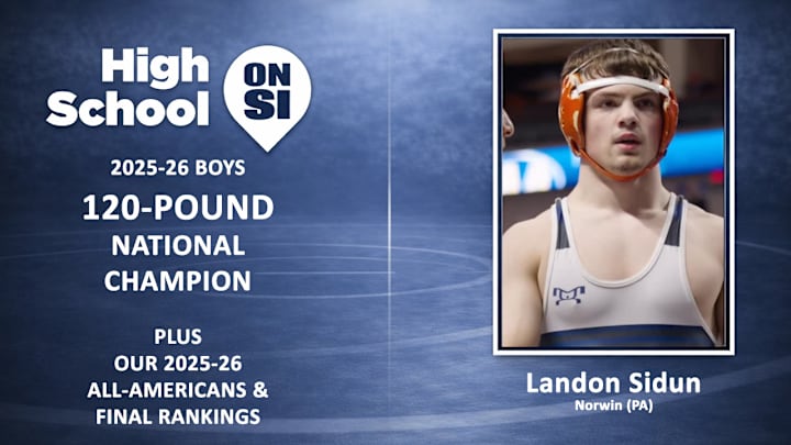 Norwin (PA) junior Landon Sidun is the 2025-26 High School On SI 120-Pound National Wrestling Champion. Norwin (PA) junior Landon Sidun is the 2025-26 High School On SI 120-Pound National Wrestling Champion.