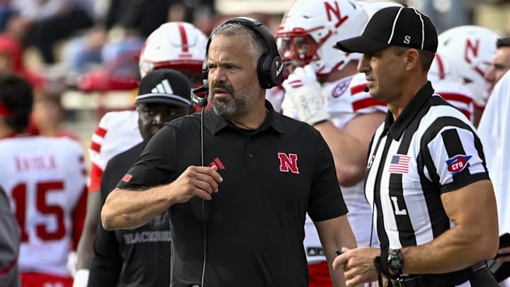 Matt Rhule walks the sidelines during the game against the Maryland Terrapins. Matt Rhule walks the sidelines during the game against the Maryland Terrapins.
