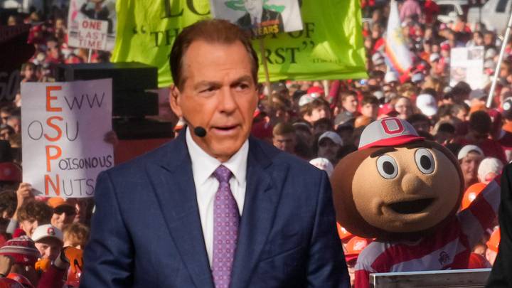 SEC coaching legend turned ESPN analyst Nick Saban had a good-natured jibe at a current head coach who he called a "salesman." SEC coaching legend turned ESPN analyst Nick Saban had a good-natured jibe at a current head coach who he called a "salesman."