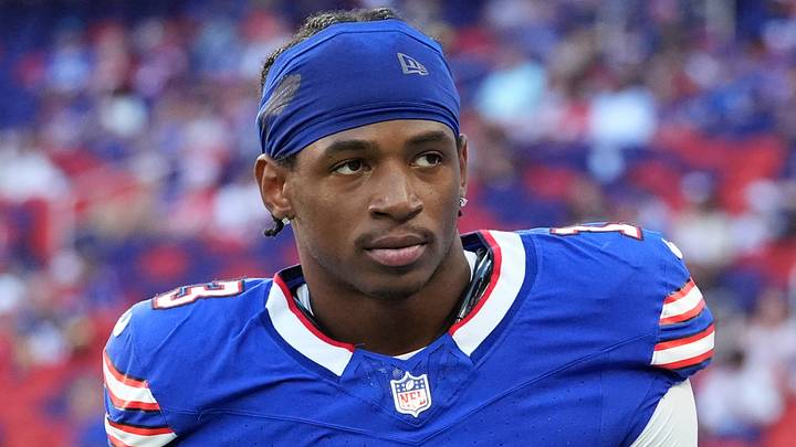Buffalo Bills wide receiver Skyler Bell (13) looks on during warmups prior to the game against the Pittsburgh Steelers at New Highmark Stadium. Mandatory Credit: Gregory Fisher-Imagn Images Buffalo Bills wide receiver Skyler Bell (13) looks on during warmups prior to the game against the Pittsburgh Steelers at New Highmark Stadium. Mandatory Credit: Gregory Fisher-Imagn Images
