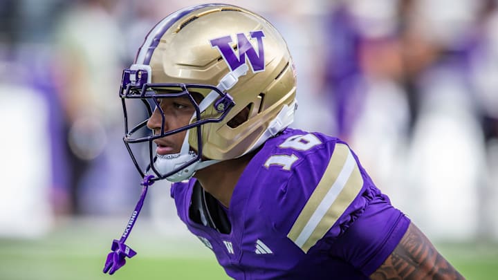 Ramonz Adams Jr. is shown in warm-ups before the Ohio State game.