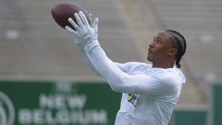 Colorado State receiver Tory Horton during his pro day at Canvas Stadium on Thursday, April 3, 2025.