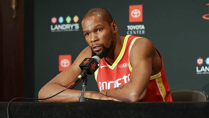 Sep 22, 2026; Houston, TX, USA; Houston Rockets forward Kevin Durant (7) is interviewed during media day at Hilton Americas hotel. Mandatory Credit: Troy Taormina-Imagn Images Sep 22, 2026; Houston, TX, USA; Houston Rockets forward Kevin Durant (7) is interviewed during media day at Hilton Americas hotel. Mandatory Credit: Troy Taormina-Imagn Images