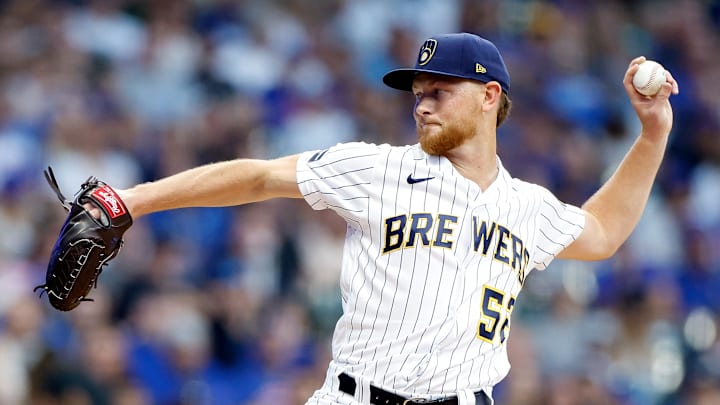 Milwaukee Brewers pitcher Eric Lauer