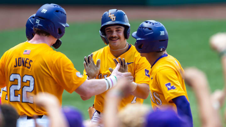 Jake Brown 7, LSU Tigers take on the Tennessee Vols. Sunday, April 27, 2025.