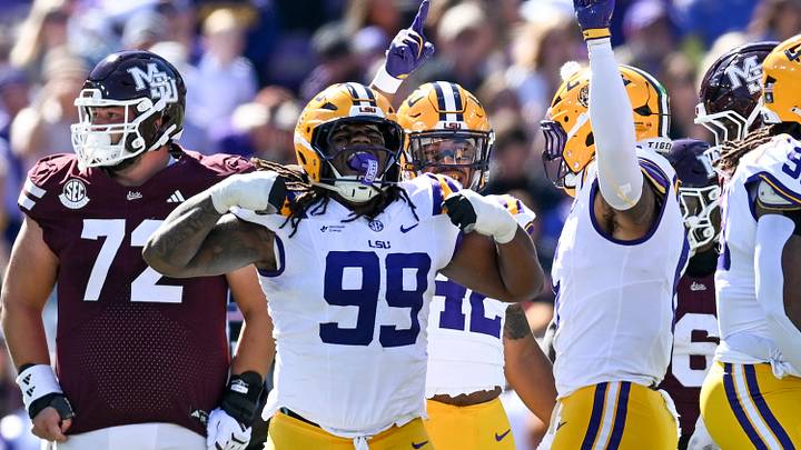 Deauce Geralds 99, The LSU Tigers take on the Mississippi State Bulldogs.  October 17, 2026; Baton Rouge, LA, USA;  at Tiger Stadium.