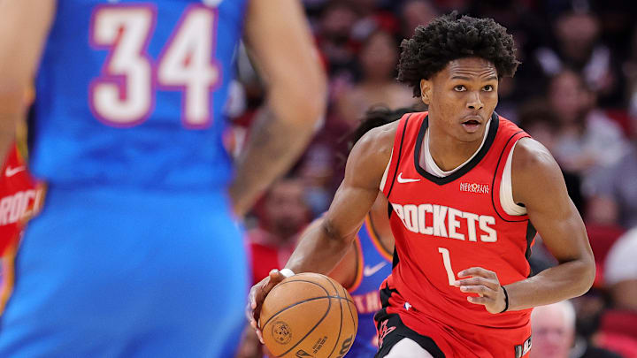 The Houston Rockets are thrilled with Amen Thompson's development