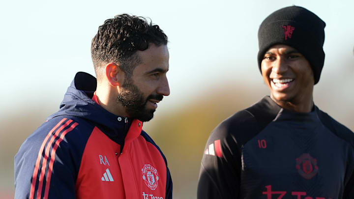 Ruben Amorim (left) and Marcus Rashford did not always see eye-to-eye