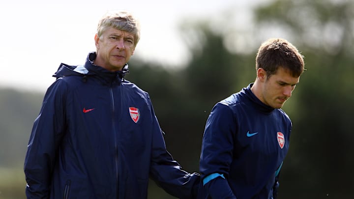 Arsène Wenger et Aaron Ramsey