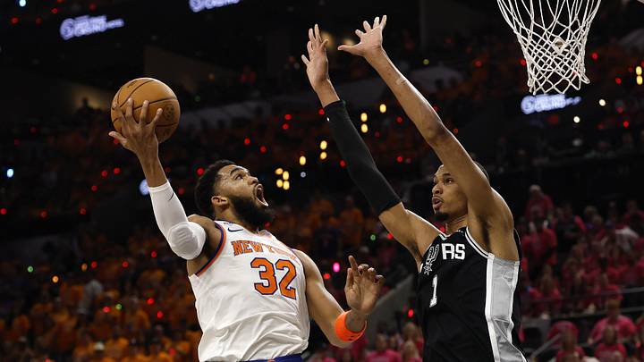 New York Knicks center Karl-Anthony Towns is a solid prop target in Game 2. 