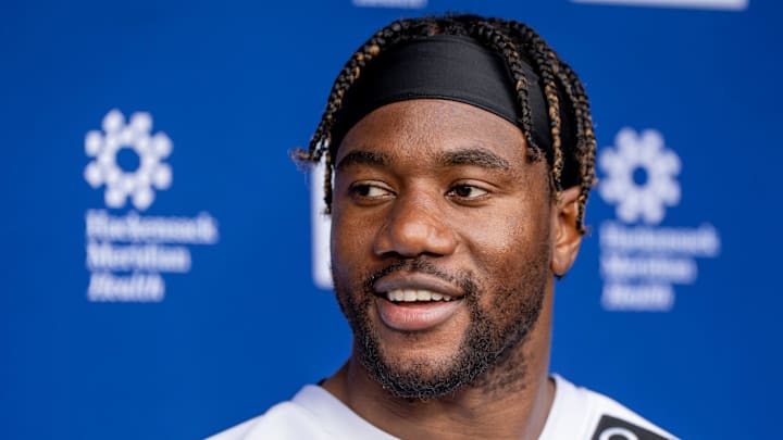 Bobby Okereke, inside linebacker with the NY Giants