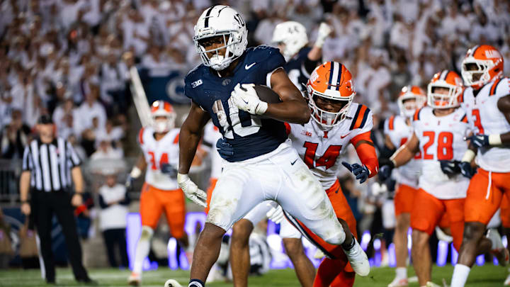 Penn State running back Nick Singleton (10)