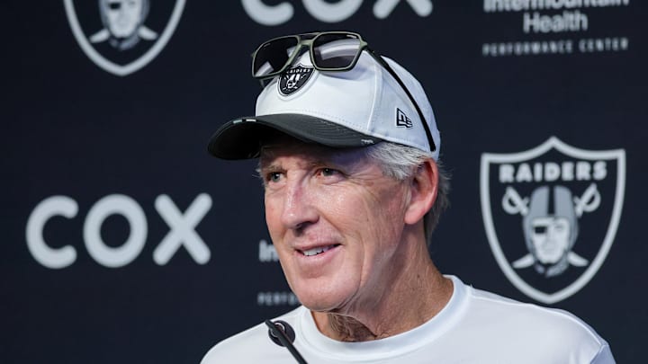 Pete Carroll at Las Vegas Raiders Mandatory Minicamp